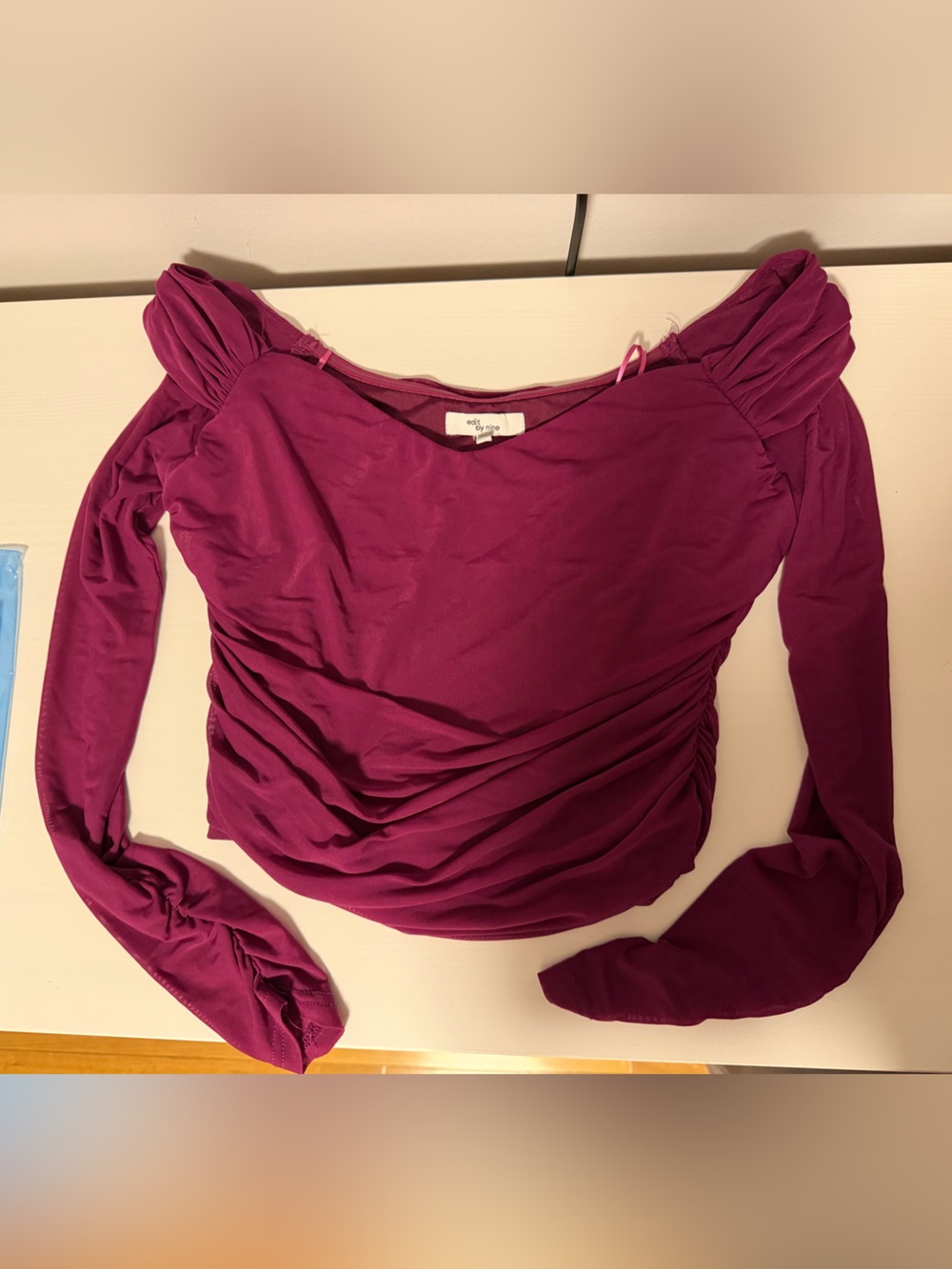 Women's Long Sleeve Top in Magenta
